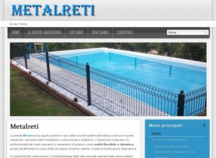 Sito web di Metalreti di Montecchio Maggiore - Vicenza, azienda che produce ed installa reti di qualsiasi tipo
